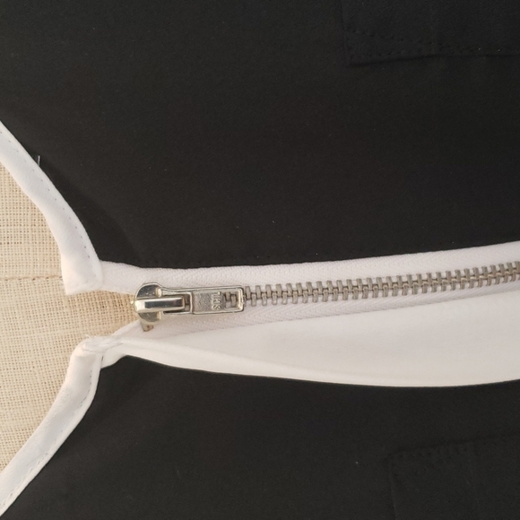 APT 9 medium sheer back dress with white piping! Be all that in this dress! - Picture 2 of 10